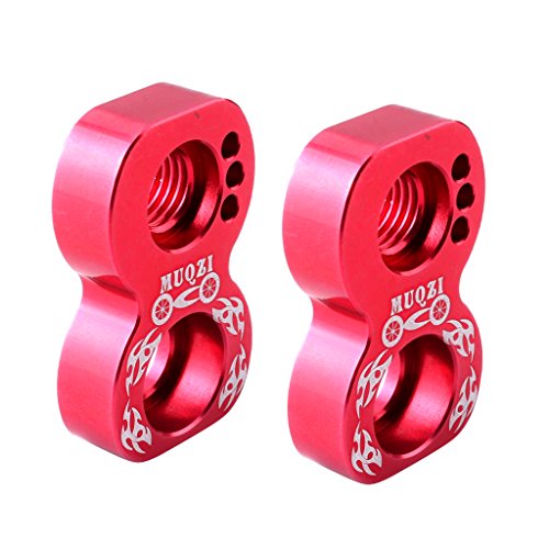 Seafard Adjustable Bike Disc Brake Frame Mounting Holder Wheelset V Brake Lengther - Red