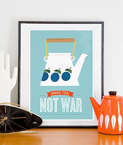 Make tea not war poster print