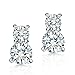 Majesto Little Bear Jewelry Set for Women and Bridesmaids Necklace and Earring Set 18K White Gold Plated