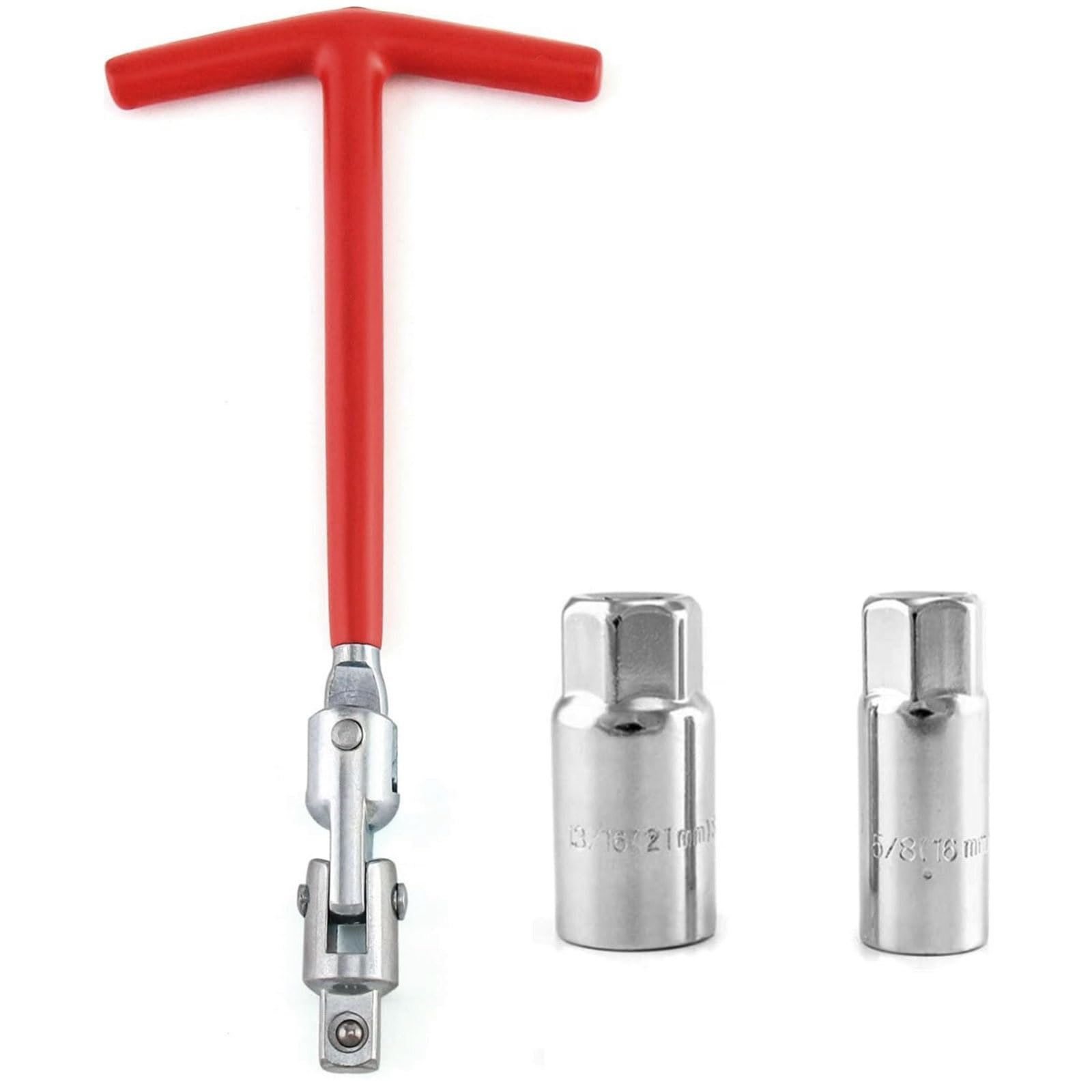 スパークプラグレンチ プラグソケット 16/21mm T型ハンドル スパークプラグソケット ソケットレンチ 車 整備 セット商品画像