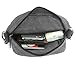 Zicac Men's Small Vintage Multipurpose Canvas Shoulder Bag Messenger Bag Purse (Gray)