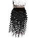 Sent Hair 100% Virgin Brazilian Human Hair Curly Wave Top Lace Closure Bleached Knots Ntural color 4inch x 4inch (8inch - 26inch)