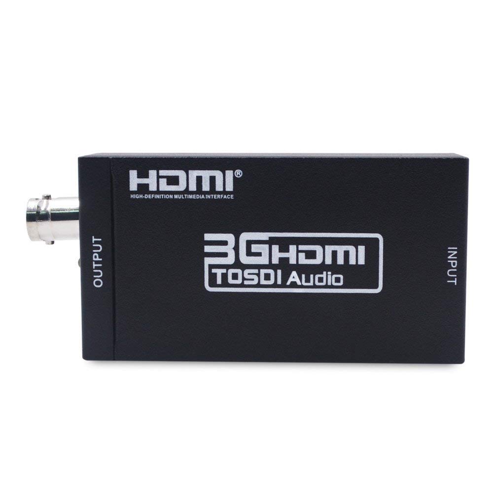 MICROWARE HDMI to SDI Converter Adapter, Supports 1080P for Camera, Home Theater (HDMI to SDI)