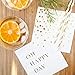 Sunshine Supply Gold Cocktail Napkins - 3-Ply Paper Party Napkins for Wedding Reception, Baby Shower, Bridal Shower, 5 Inch Gold Napkins (Oh Happy Day and Confetti Dots Set)