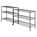 Sandusky Lee MWS481874-B 6-Tier Wire Shelving Unit with 3