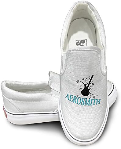 NCKG The Famous Rock Band Activewear Unisex Flat Canvas Shoes Sneaker, 42 White