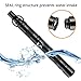M MERKAPA Magnesium Fire Starter Emergency Camping Tool Compass and Whistle Tactical Key Chain(Black)