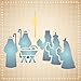 Christmas Nativity Stencil, 3.25 x 4 inch (S) - Classic Religious Nativity Card Stencils for Painting Cards