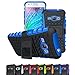 J1 2016 Case, Galaxy Amp 2 Case, Galaxy Express 3 Case, Viodolge [Shockproof] Hybrid Tough Rugged Dual Layer Protective Case Cover with Kickstand for Samsung Galaxy J1 2016 / Amp 2 / Express 3 (blue)