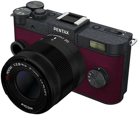 Amazon Co Jp Pentax ミラーレス一眼 Q S1 ズームレンズキット 標準ズーム 02 Standard Zoom ガンメタル バーガンディー 013 家電 カメラ