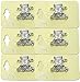 Set of 6 Mini Jaw Clips Claw Clips Silver White Bridal Hair Clips LPW-1-6