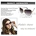 Good Bag Women's Oversized Metal Frame Colored Lens Uv400 Protection Sunglasses