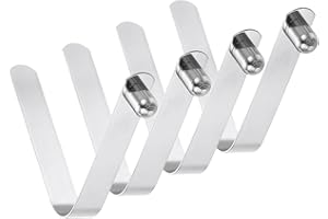 PATIKIL 8.5 x 6mm Kayak Paddle Snaps, 4 Pack Tent Pole Clips Steel V Shaped Single Pin Push Button Spring Clips Lock Tube Pol