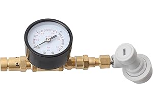 Brew Diaphragm Ball Lock Beer Spunding Valve Complete Kit, Beer Brew Adjustable Pressure Relief Valve with Ball Lock Gas Gaug