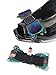 Douqu 2 Pcs Handmade Elegant Peacock Feathers Christmas Birthday Party Boots Shoe Clips Decoration Removable Shoe Charms