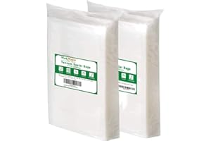 MakMeFre 200 Pint Size 6"x10" Vacuum Freezer Sealer Bags for Food, BPA Free, Heavy Duty Commercial Grade, Sous Vide Vaccume Safe,Vaccume Seal Pre-Cut Bag