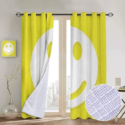 Amazon Com Nuomanan Blackout Curtains Yellow Rise Wake Uo