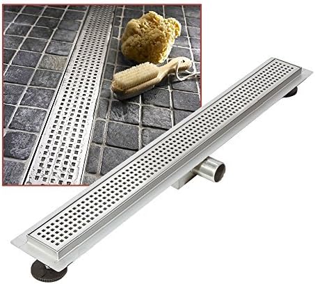 1000mm x 70mm Stainless Steel Long Rectangular Wetroom Drainage System - Shower Drain