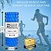 Fit Nation Foam Roller for Muscle Massage with Exercise Book, Ultra Strong Solid Core Muscle Roller for Deep Pain Relief in Your Aching Legs and Body. Ideal for Runner Cyclist Cross Fit Athlete