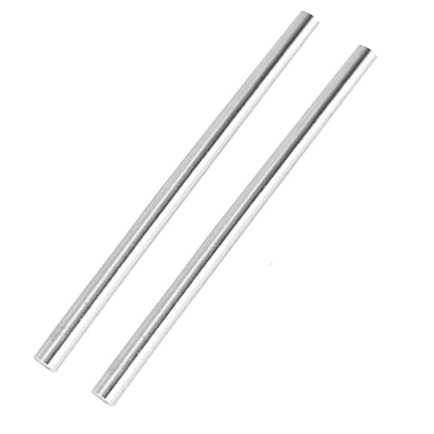 Photo 1 of 304 Stainless Steel Rods, 2PCS 12.5 mm / 1/2 inch Metal Solid Round Shaft Rods Lathe Bar Stock for DIY Crafts Model Car Helicopter Airplane - 305 mm / 12 inch Length
