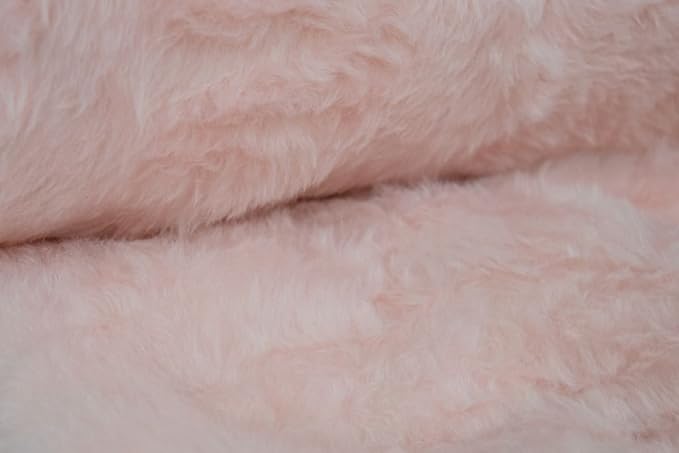 StoffBook ROSA BÄRCHENFELL TEDDYFELL FELL STOFF FELLIMITAT STOFFE, D108