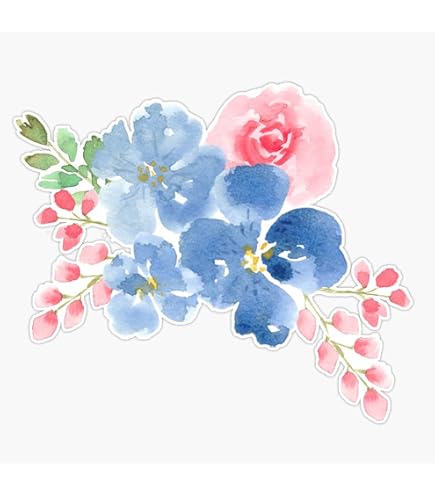 Lot De 90 Stickers Fleurs Pour Voiture, Vélo, Moto – Vinyle Imperméable, Motifs Colorés - 2