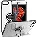 iPhone 8 / iPhone 7 Crystal Case with Ring Holder Kickstand Function, iPhone SE (2020) case, 360 Degree Rotating Ring Holder Grip Case (Clear)