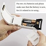 AOWA Mini White Heat Sealing Machine Impulse Sealer Seal Machine Poly Tubing Plastic Bag Battery Not Inclued