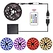LED Strip Lights Battery Powered,USB Operated 2 in 1,party waterproof RGB Led Lights Strip, Flexible Led Strip Rope Lights with RF, Color Changing Lights for TV Backlight (RGB 24keys-2M/6.6FT) by XYOP