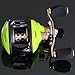 NOEBY Low Profile Baitcasting Fishing Reel with 10+1 Ball Bearings 6.3:1 Gear Ratio Saltwater Baitcast Baitcaster Fishing Reel (Green, Right Handed)