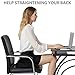 Coccyx Orthopedic Memory Foam Seat Cushion for Office Chair, Car, Wheel Chair and Bleachers, with Handle Anti-Slip Bottom. Relief from Back, Sciatica, Tailbone and Hemorrhoids Pain(Black)