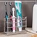 Wikor Toothbrush Holder Stainless Steel Bathroom Toothbrush Storage Toothbrush and Toothpaste Holder Stand Holder