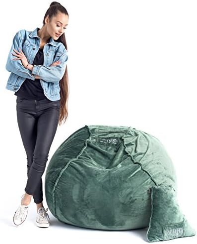 DreamsSAC Bean Bag Chair-Multiple Colours-Memory Foam Filled Furniture-Large And Comfortable: Made In Germany (Large, Light green)