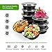 Meal Prep Containers, 10 Pack Premium Quality Meal Prep Plastic Microwavable Food Containers for adults (BPA free Food Grade/Freezer/Dishwasher Safe) (advanced)