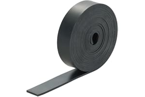 AMGSH Neoprene Rubber Strip, 1" Wide * 1/8" Thick × 10 Ft Long Solid Rubber Roll for DIY Gasket, Seal Solution, Crafting, Flooring, Protection, Anti-Vibration, Anti-Slip