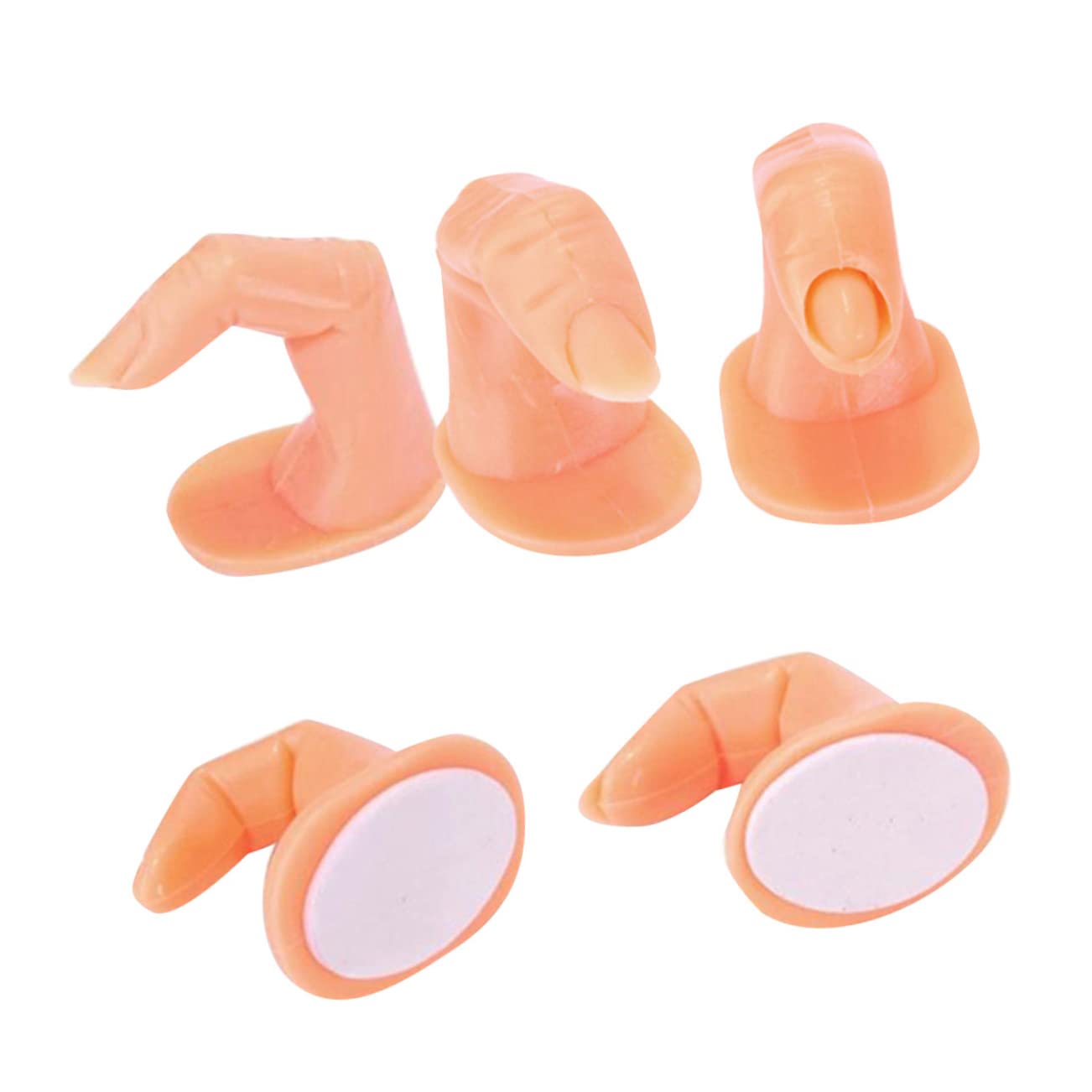 SKISUNO Practice Fake Finger Model Manicure Nail Art Training Nail Art Practice Display