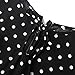 PinkPatty Women's Casual Elegant Retro Polka Dots Short Sleeve Dress