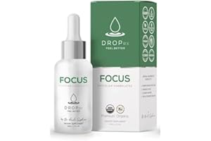 DROP RX FEEL. BETTER. DropRx Focus by Dr. Nicole Saphier – Ginkgo Biloba & Ginseng, Bacopa, Rosemary & Sage for Memory Improvement and Brain Focus – Organic, Non-GMO, Vegan, Gluten-Free, Kosher, Made in USA (2 Fl Oz)