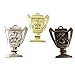 All Quality 1st 2nd 3rd Place Cup Star Award Medals - 3 Piece Set (Gold, Silver, Bronze) Includes Ribbon