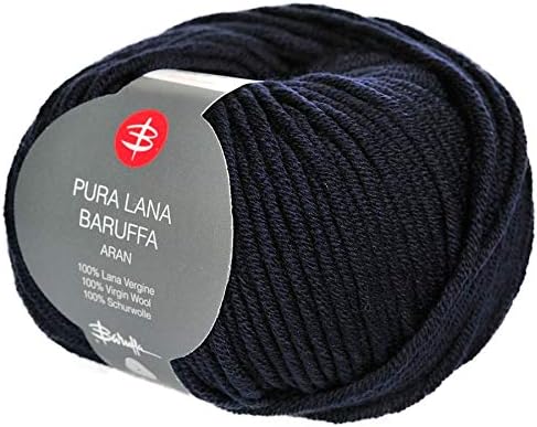 Aran Merino Yarn - Italian Merino Wool by Zegna Baruffa Lane Borgosesia 100g (2 x 50g) (Navy Blue)