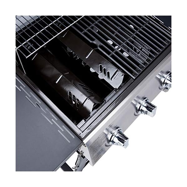 Blue-Rhino-Black-And-SilverPorcelain-And-Stainless-Steel-3-Burner-Liquid-Propane-Gas-Grill