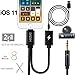 DISDIM iPhone X Aux Charger Adapter 2 in 1 Lightning to 3.5mm Headphone Jack Audio Cord with Extension Lightning Charging Cable for iPhone X / iPhone 8 / 8 Plus / iOS 11 to Home / Car Stereos - Black