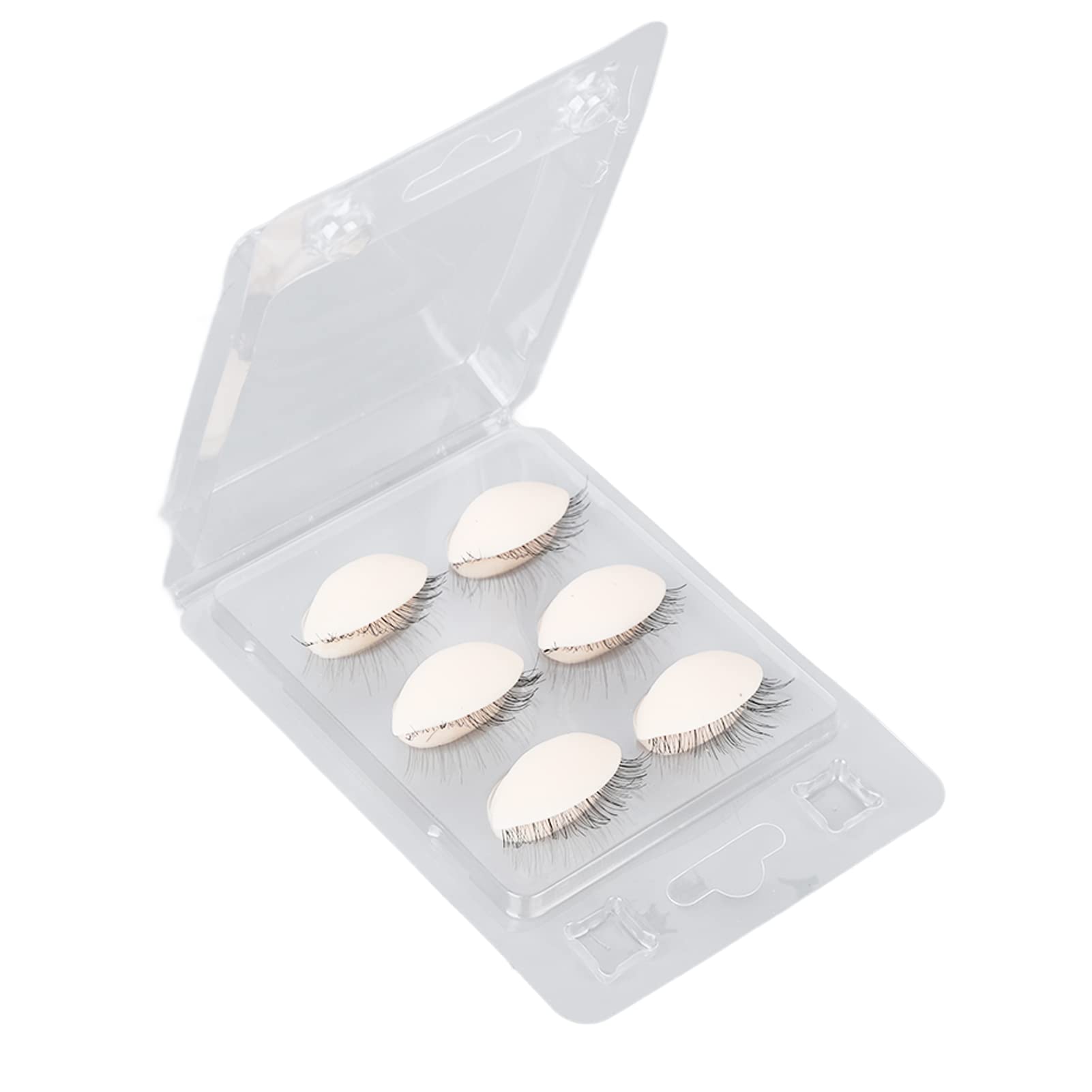 Mannequin Head Eyelids, 3 Pairs Replacement Eyelids Realistic Removable Eyelash Extension Training Practice Tools Silicone High Simulation Detachable Complexion for Lashes Makeup Lashes(rosa)