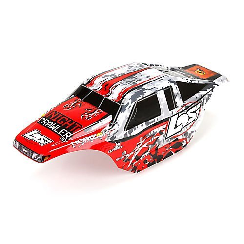 LOSI NIGHT CRAWLER BODY WITH INSTALLED LIGHT BAR INCLUDED AND BODY CLIPS