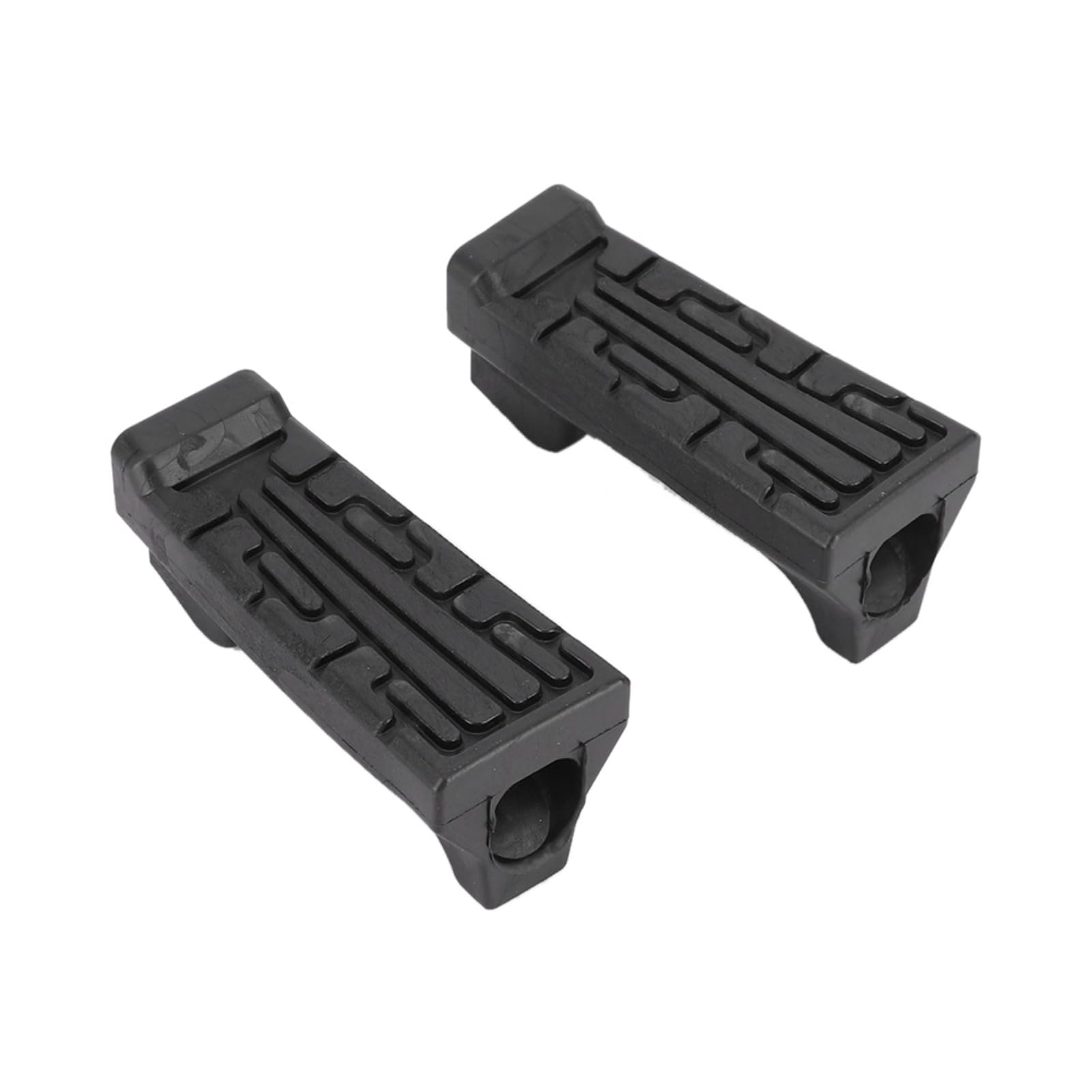 Broco YBR 125 Foot Pegs, 1 Pair Front Foot Pegs YBR 125 Rubber Motorcycle Footrests Direct Replacement Comfortable Anti-Slip