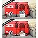 Big Fire Truck Tent (Without Step) Spacious Playhouse for Kids, Toddlers, Boys, Girls and Children – This Pop Up Play Tent Can Fit Crib Bed - Pretend Play as Fireman Sam Indoor or Outdoor