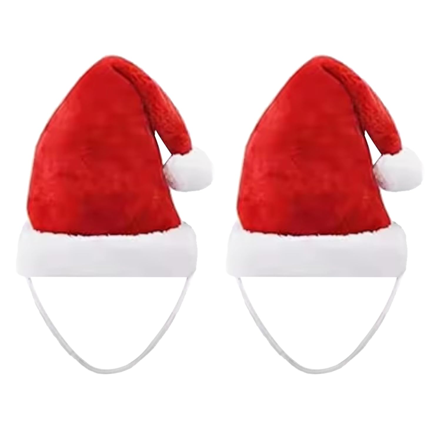 BORFUE 2pcs Dog Santa Hat Christmas Pet Costume Dog Christmas Outfit New Year Clothing Accessories for Pet Cat Dog