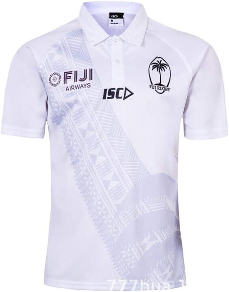 GUAN17-18 Fiji Football Team Jersey, Home And Away Football Jersey, Fan Supporter T-Shirt Training Short Sleeve,S