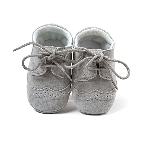 Estamico Baby Boys Shoes Prewalker PU Sneakers Gray US 5