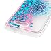 ZSTVIVA J3 Case, J3 Emerge Case, Liquid Glitter Case Bling Shiny Flowing Love Heart Cover Clear TPU Bumper for Samsung Galaxy J3 2017/J3 Prime Case with Stylus Pen Plug Dust Blue Mandala Totem Flower